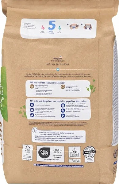 Babylove Diapers Eko Size. 5 Junior 12-17 kg 18 pcs. Protection 12h Line other