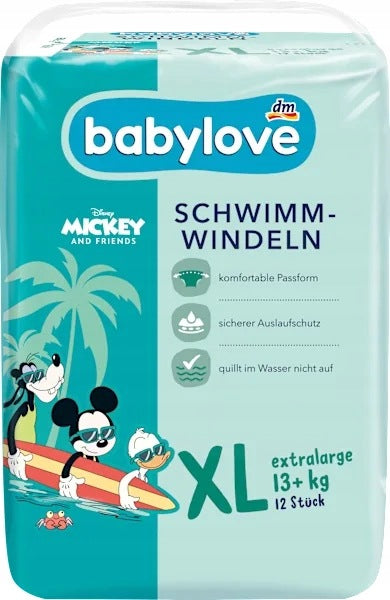 Babylove Swimming Diapers XL 13+ kg Do Not SWELL Netherlands 12 pcs.