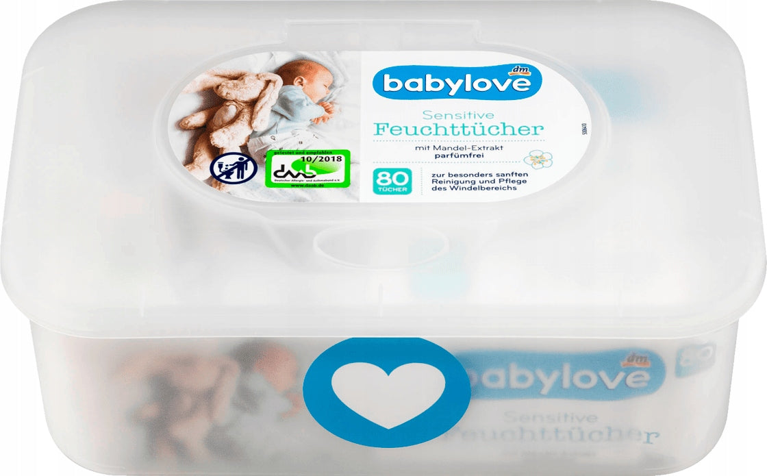 Babylove Wet wipes Sensitive 80 pcs