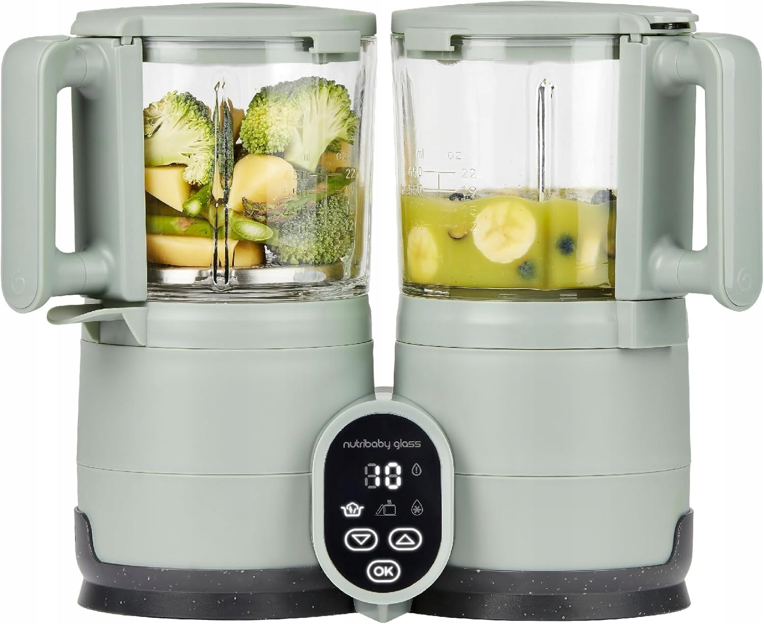 Babymoov Nutribaby Glass A001138 steamer blender 1,9L green Brand Babymoov