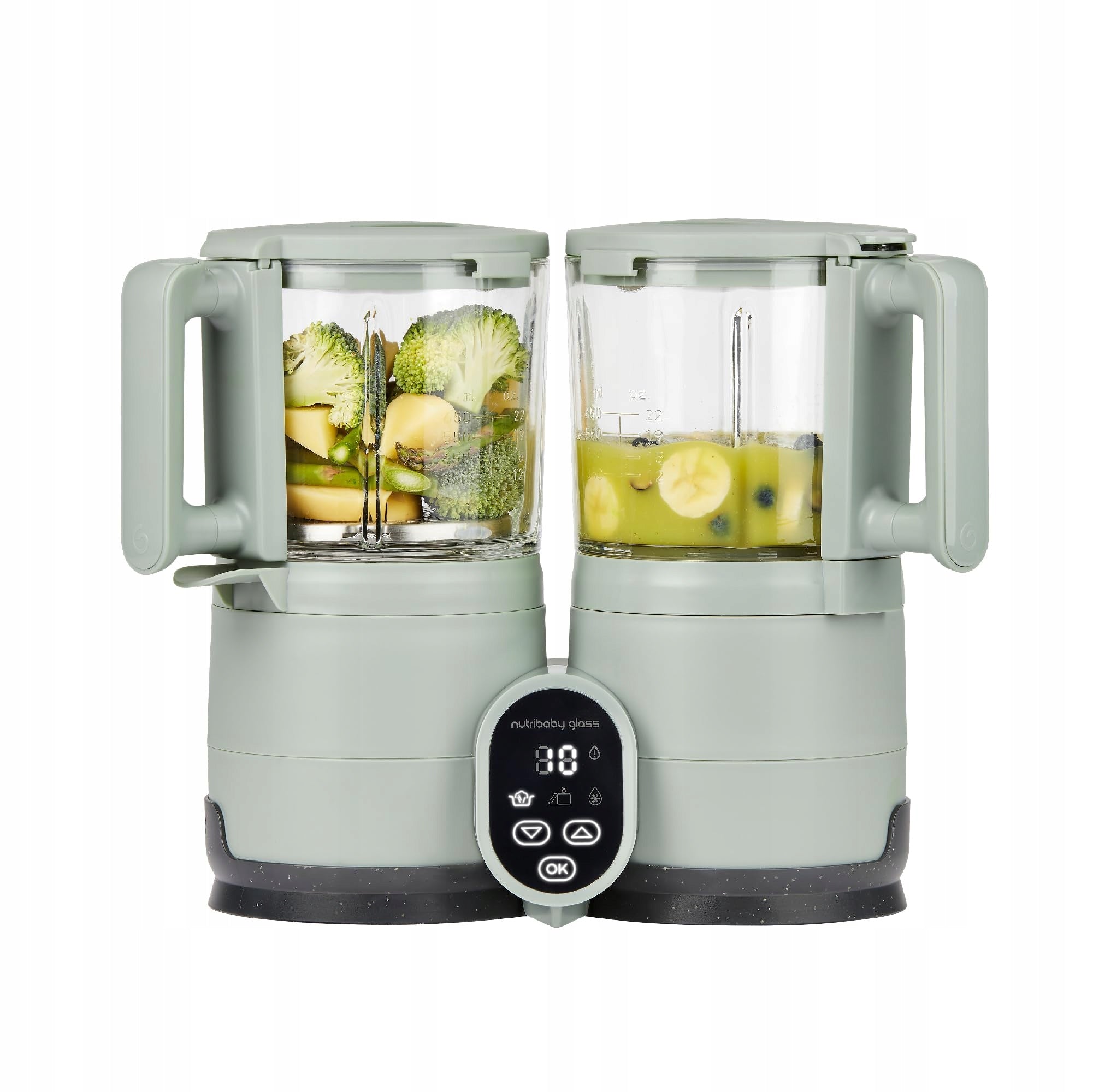 Babymoov Nutribaby Glass A001138 steamer blender 1,9L green