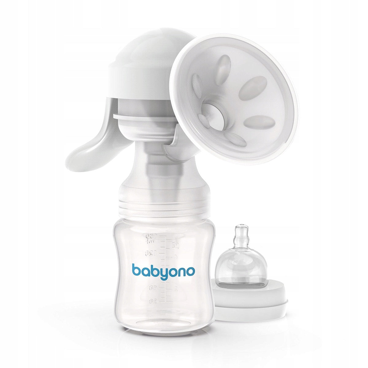 Babyono 301 Manual breast pump Anatomy Packaging status original