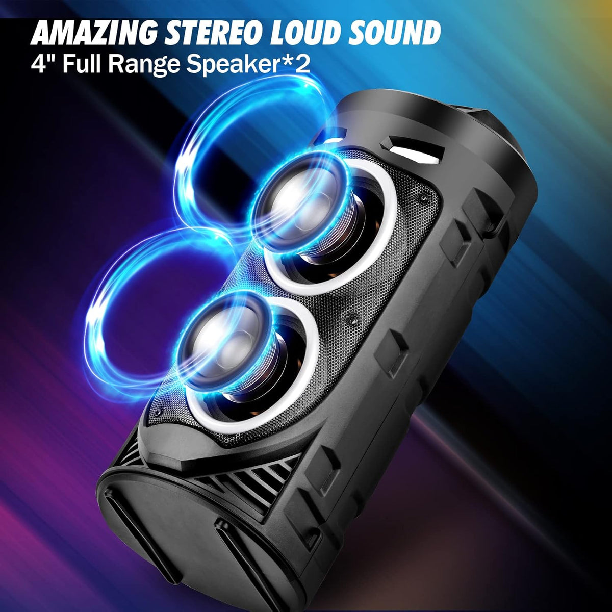 Babyoung A76 Portable Speaker Black 30W 2 x 15W EQ TWS USB BLUETOOTH Manufacturer code A76