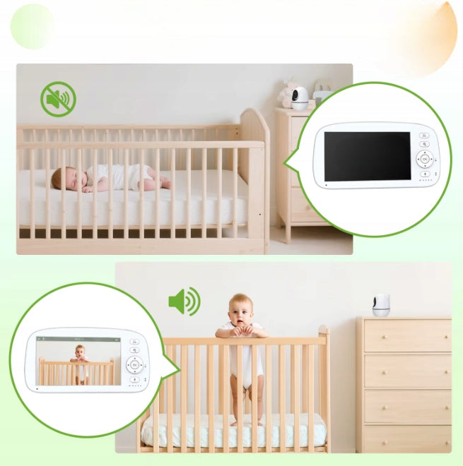 Babyphone Camera Video 5 HD Baby Monitor, 5000 mAh 350°[Certificate] Manufacturer code Camera Video 5