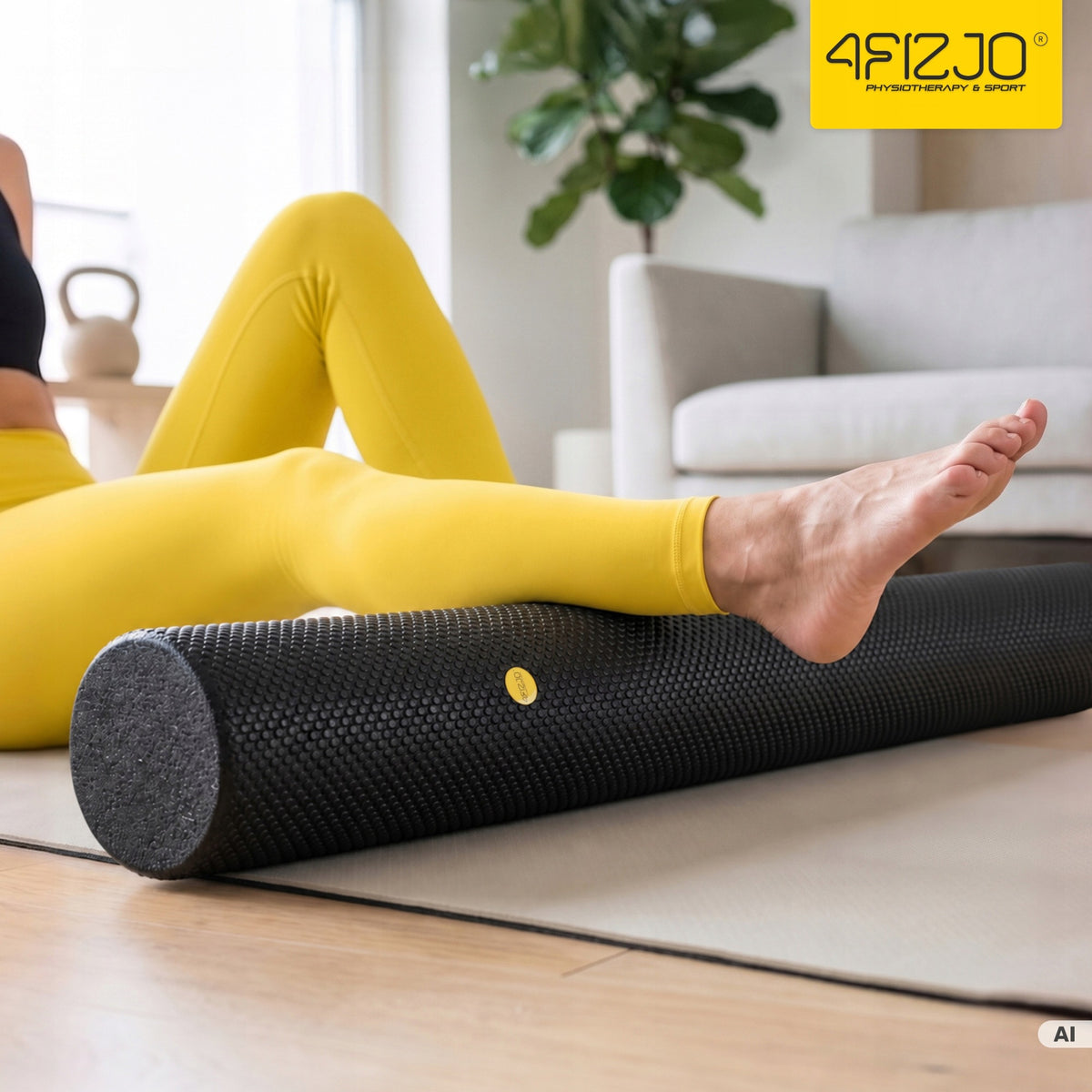Back Massage Roller Legs Rehabilitation Exercise Roller 90x15cm Hard Packaging status original