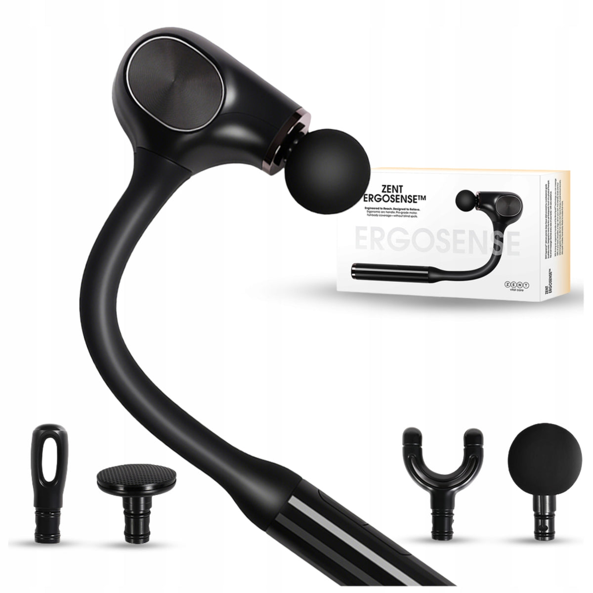 Back Massager Electric Vibration Smart 4 Neck Tips