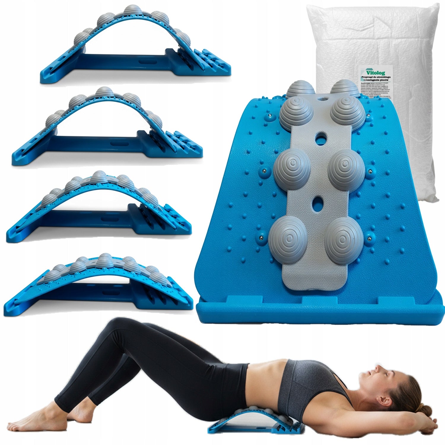 Back Neck Massage Stretching Device Massager for Shoulder Spine