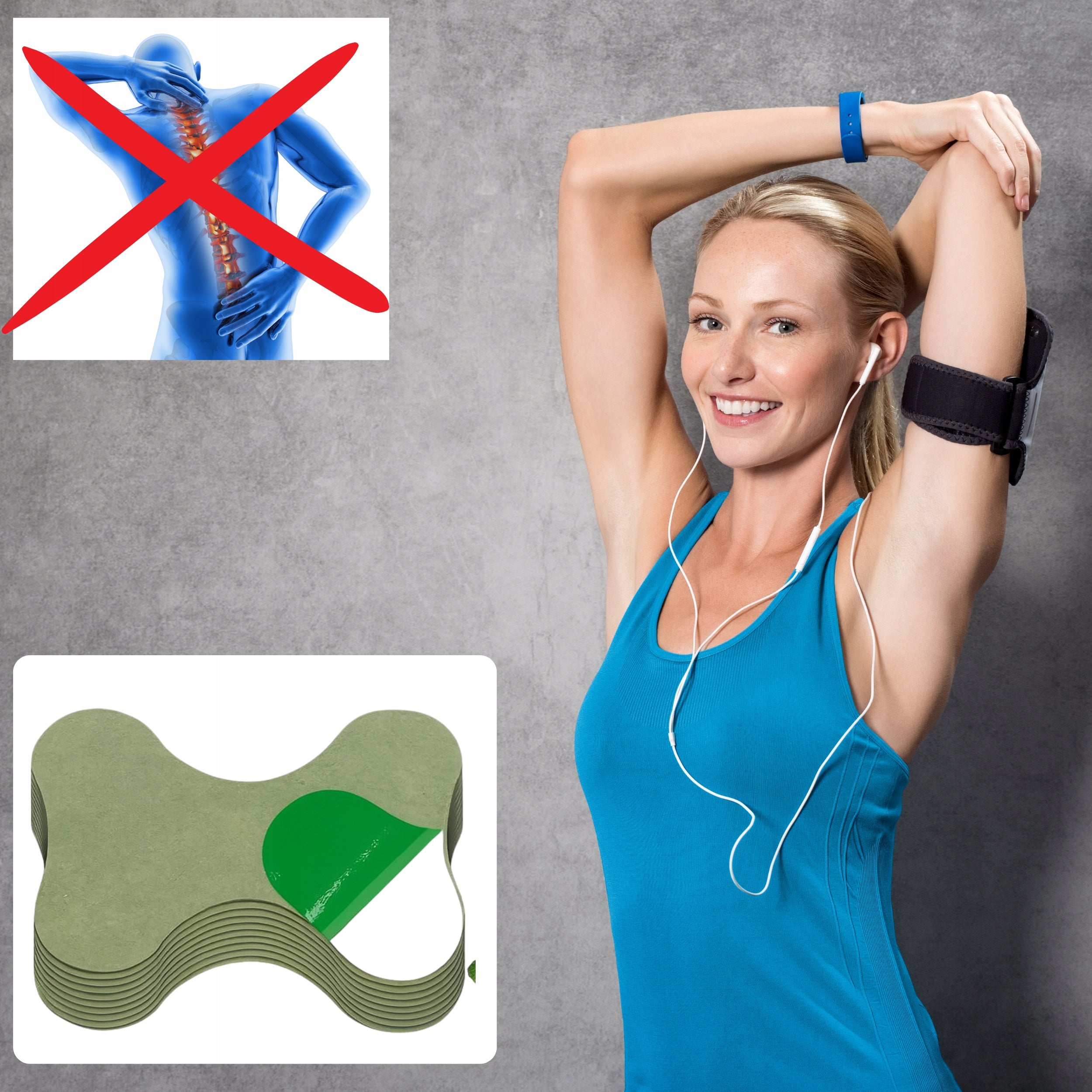 Back Pain Relief Patches 72 Pieces for Knee Hip Shoulder Patches Medical device no