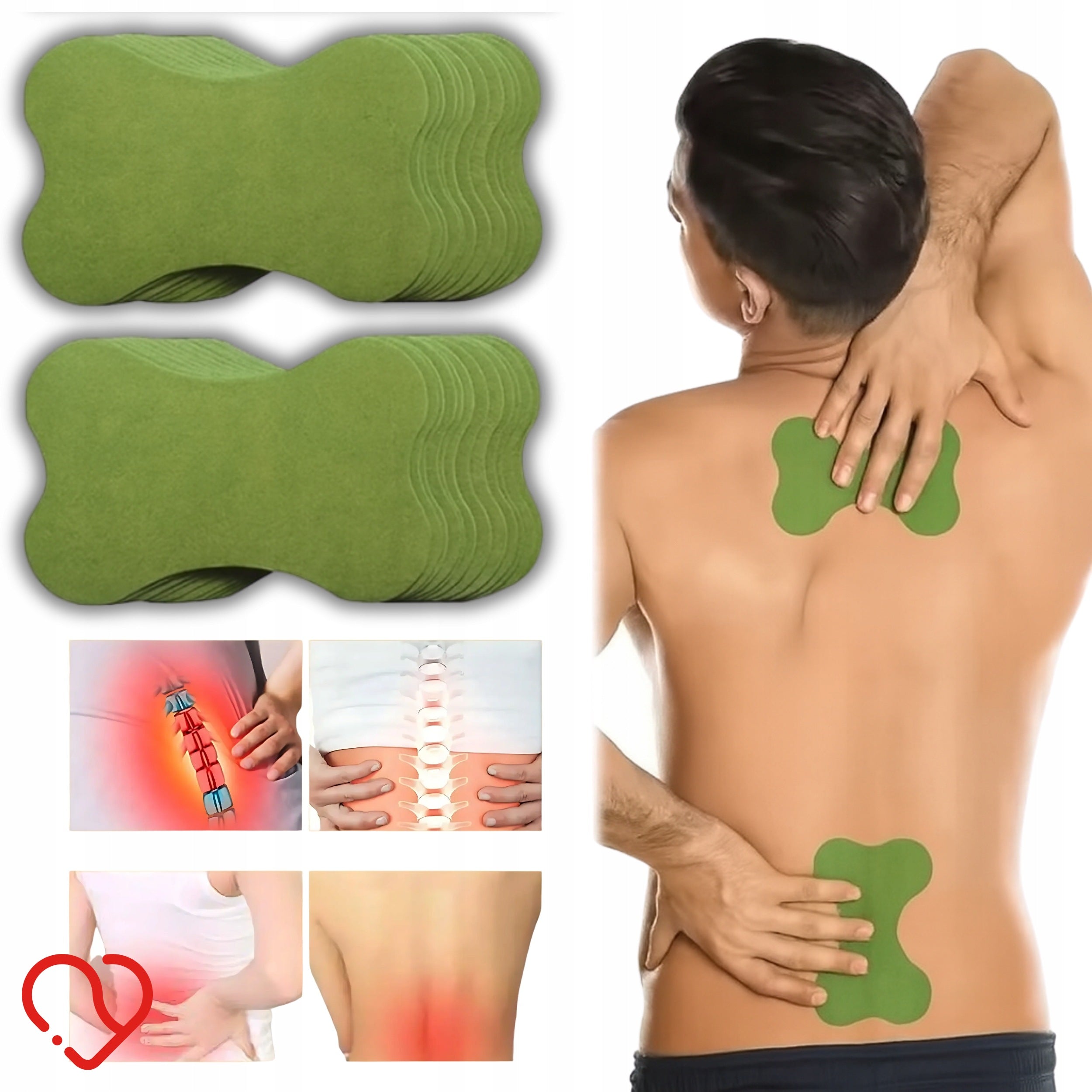 Back Pain Relief Patches 72 Pieces for Knee Hip Shoulder Patches