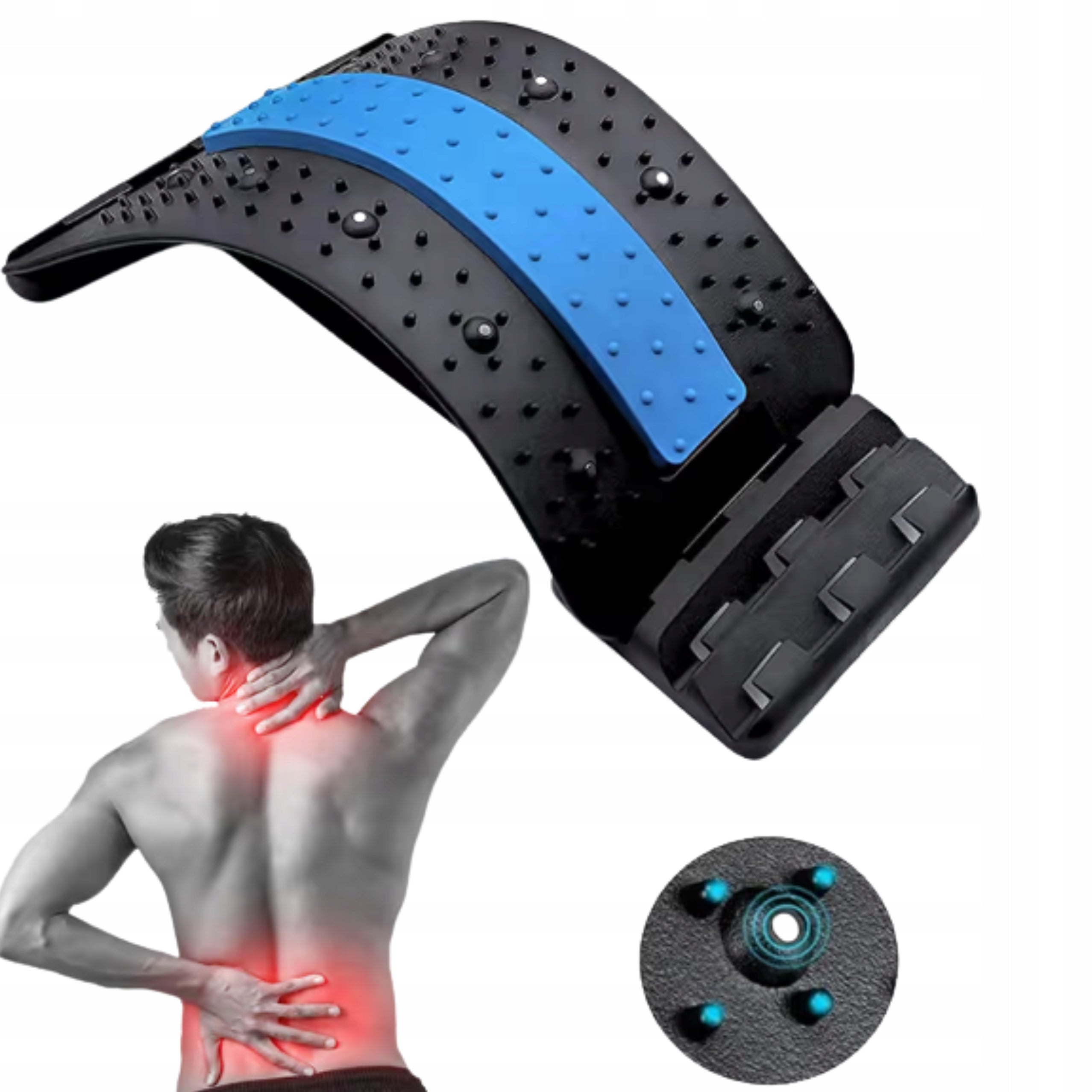 Back Stretching Device Adjustable Relief for Spine Packaging status original