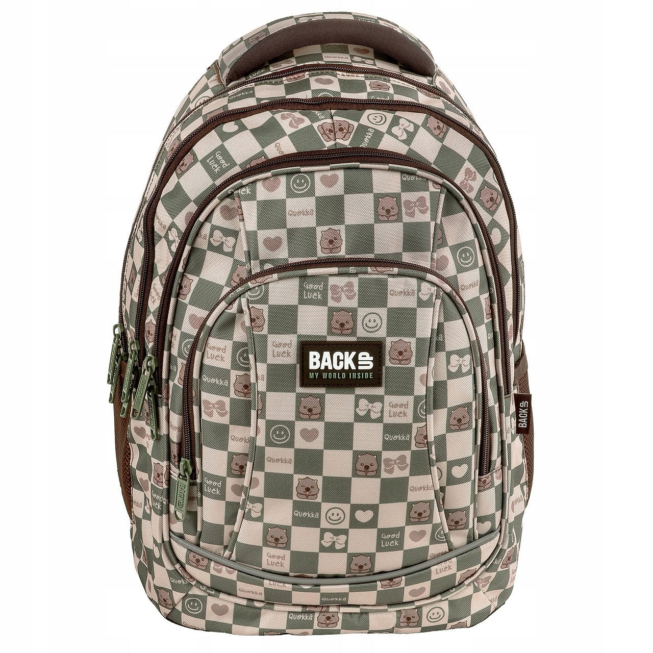 BackUP School Backpack Grille Cute for Girls A17 Derform Packaging status original