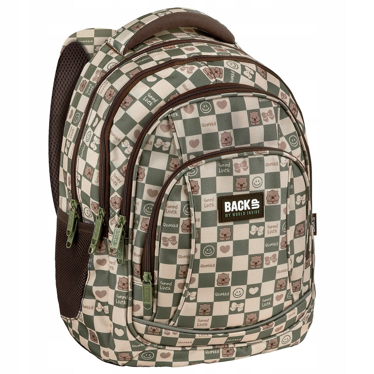 BackUP School Backpack Grille Cute for Girls A17 Derform