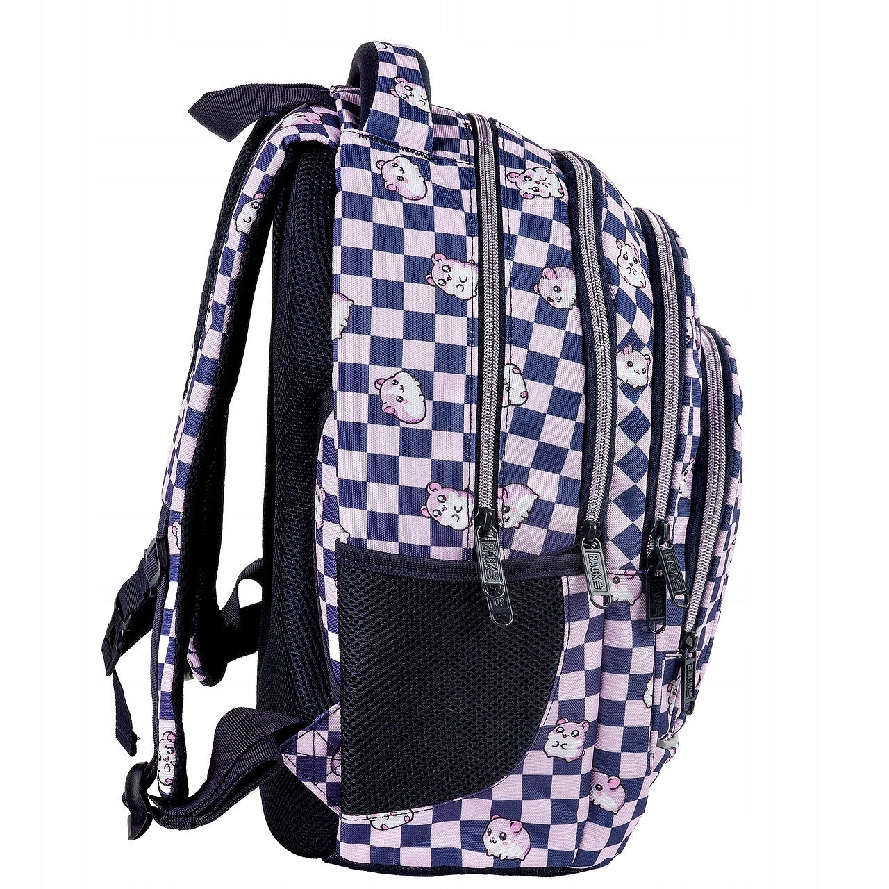 BackUP School Backpack Hamsters Chessboard for Girls A30 Derform Manufacturer code plecak 30x42x20 1zam 5kiesz backup 8a30 derf