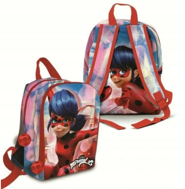 Backpack 2 compartment MIRACULUS LADYBUG AND BLACK CAT