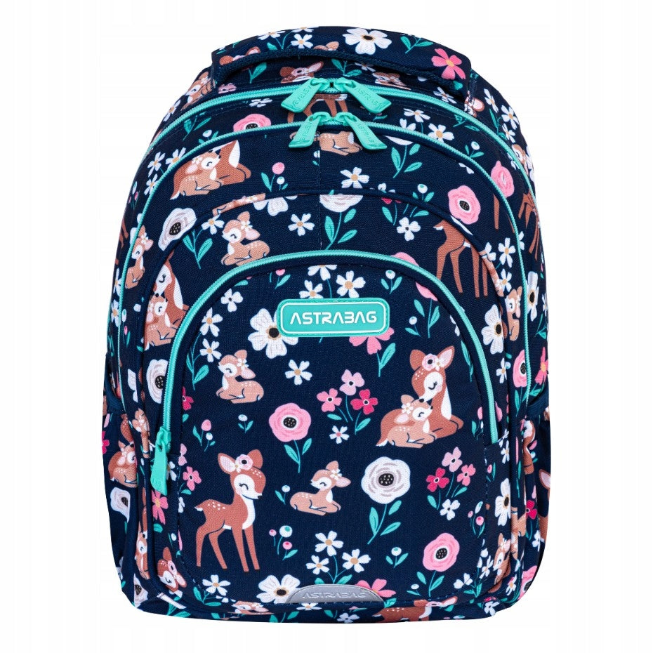 Backpack 20L Astrabag Baby Deer, AB330 3 compartments for girls class 1-3 Packaging status original