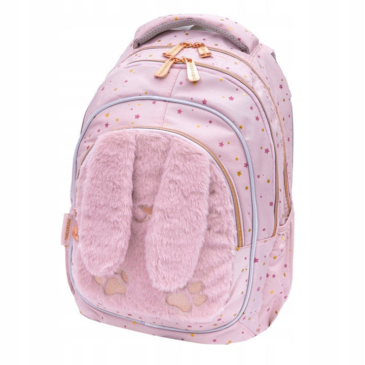 Backpack ASTRABAG FLUFFY BUNNY, AB330 for girls class 1 3 Brand AstraBag