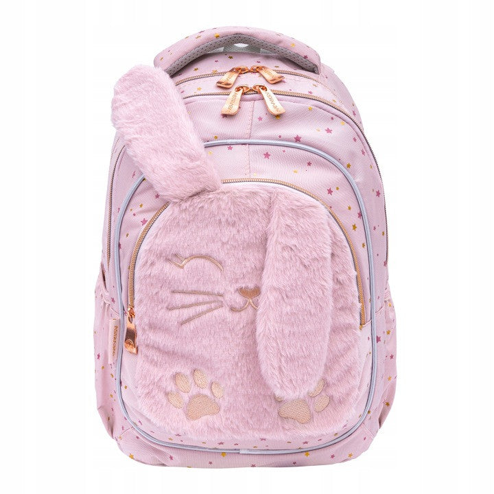 Backpack ASTRABAG FLUFFY BUNNY, AB330 for girls class 1 3