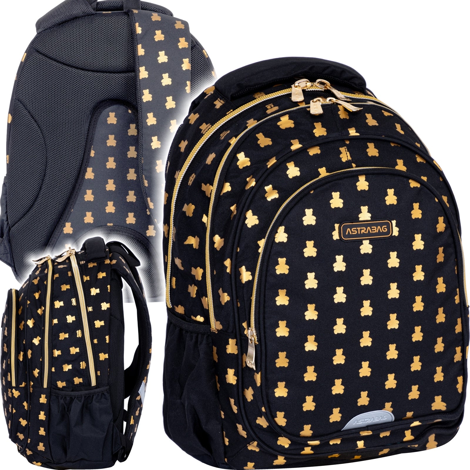 Backpack ASTRABAG from 3rd class GOLDEN TEDDY organizer, laptop compartment