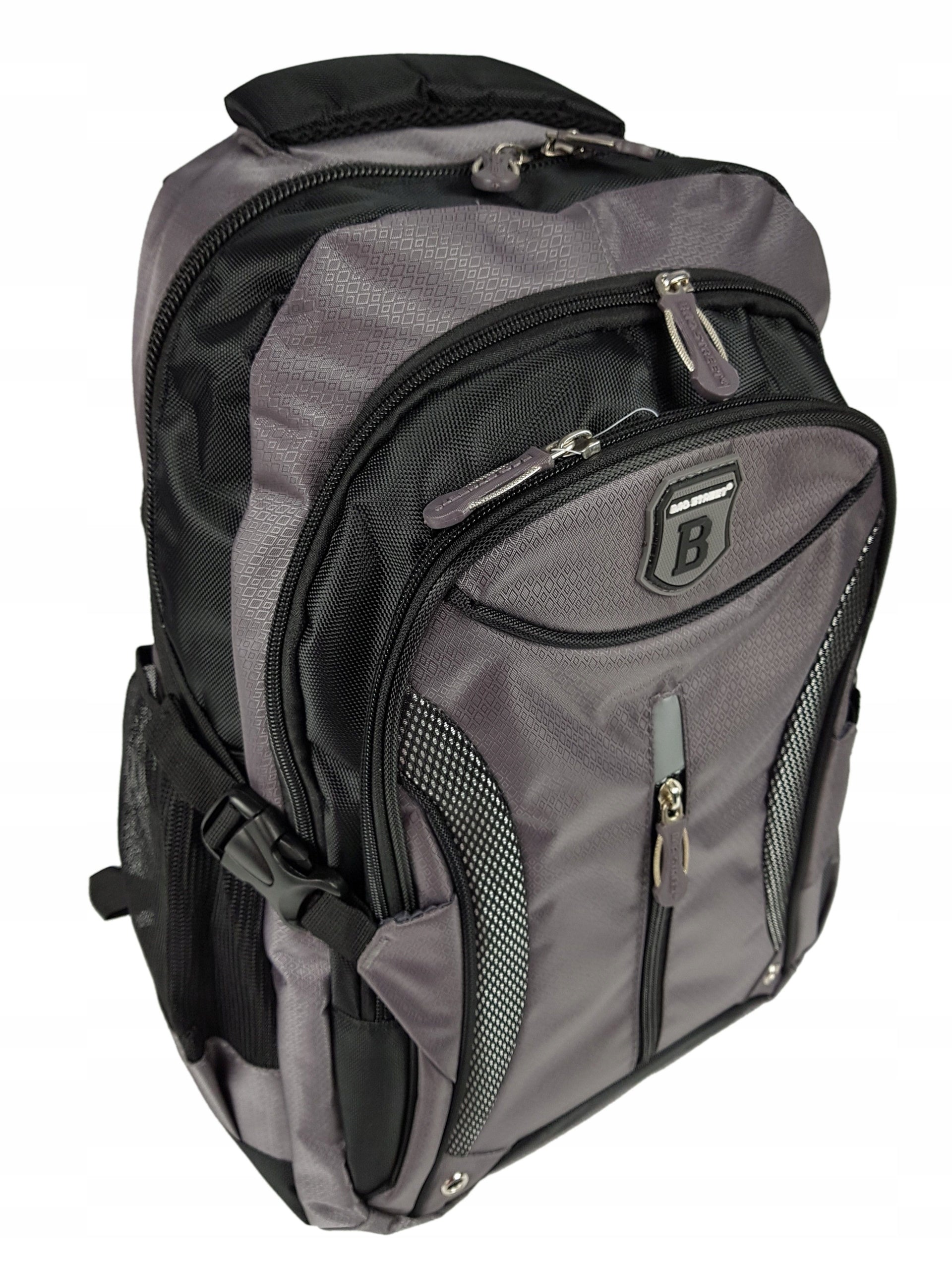 Backpack BAG STREET school hiking for laptop work 4067 grey Brand BAG STREET