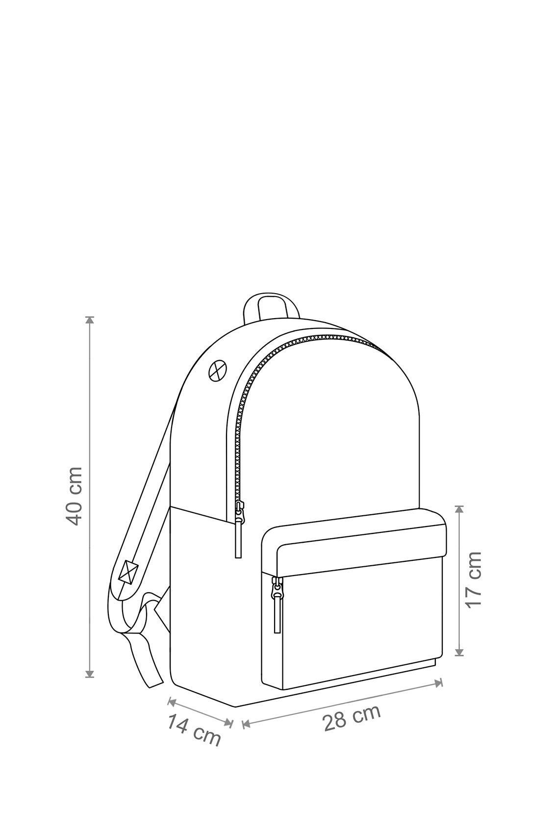 Backpack BG125 pink for student to school youth durable large Packaging status original