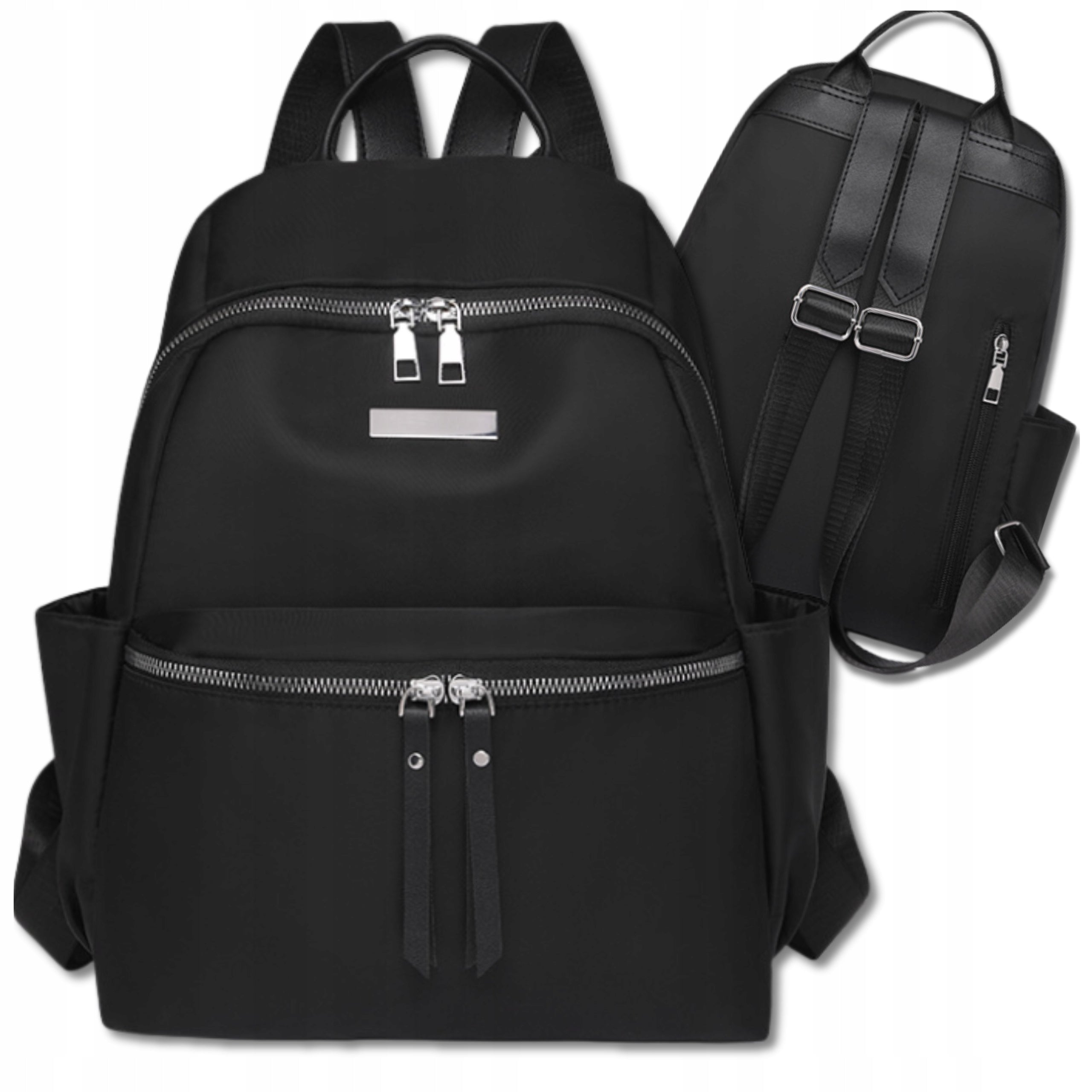 Backpack Black Waterproof For School Work Spacious Elegant 2in1 EAN (GTIN) 5905884000526