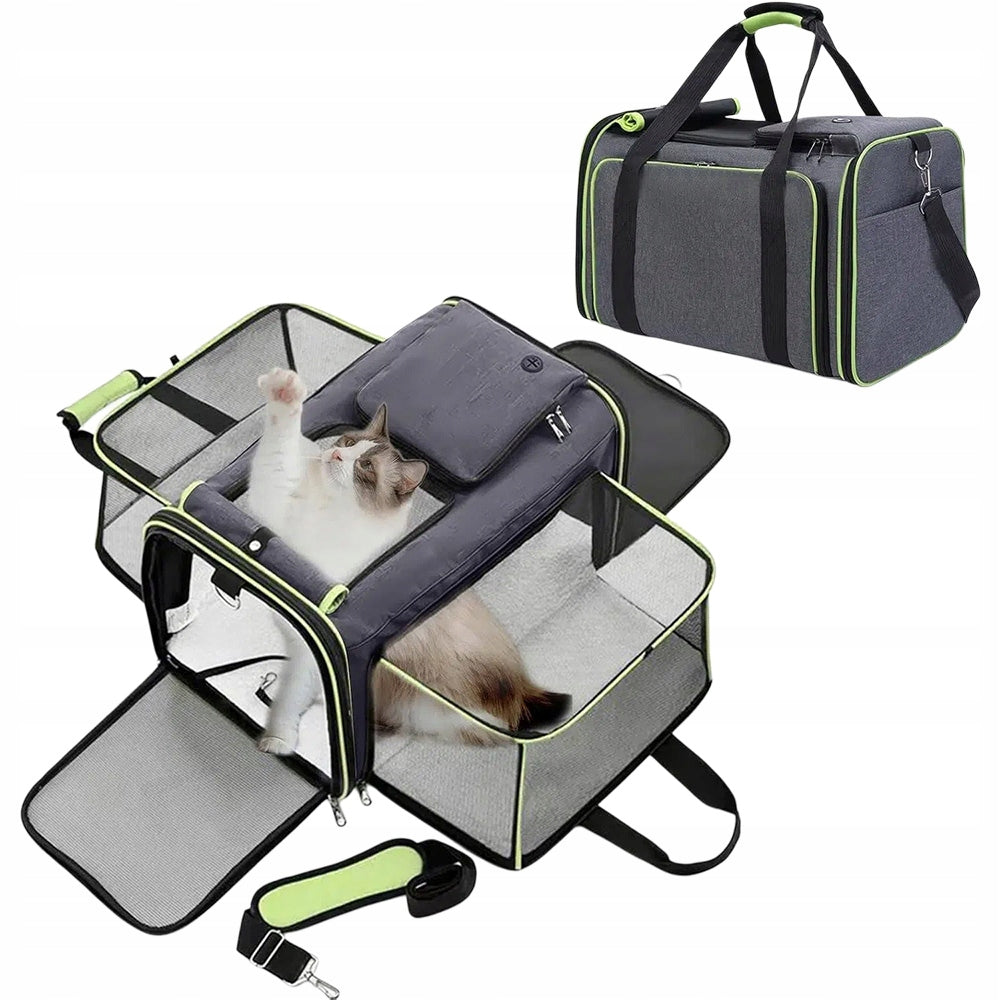 Backpack CARRY BAG WITH FOLDING SIDES FOR DOG CAT PETS