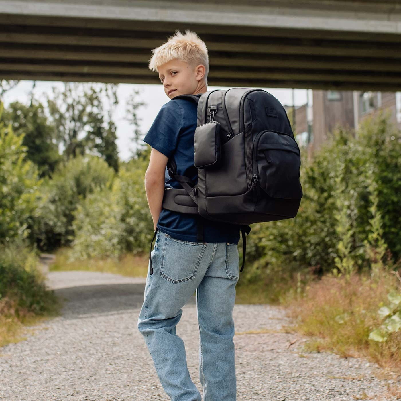 Backpack, Ergonomic Backpack, Sport Air, Coated Black Brand BECKMANN