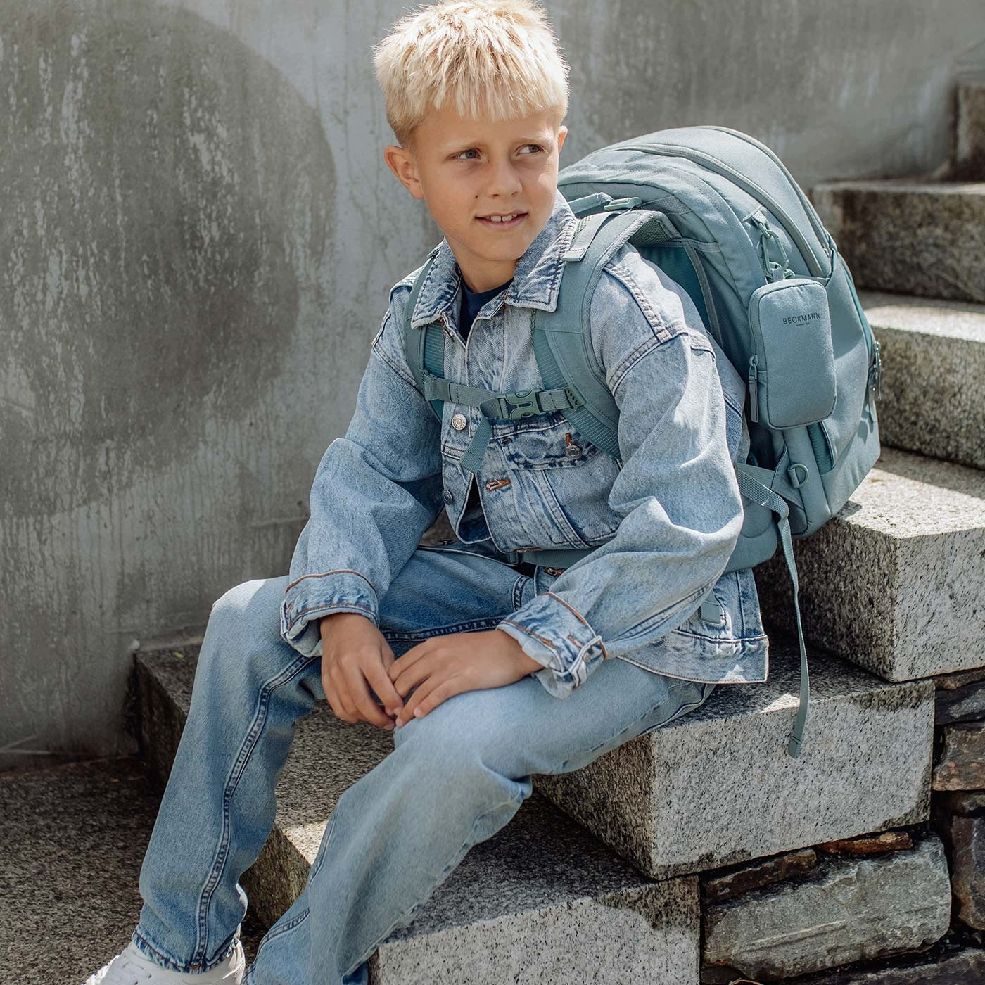 Backpack, Ergonomic Backpack, Sport Air, Sea Green Brand BECKMANN