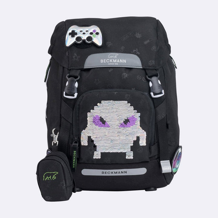 Backpack, Ergonomic School Backpack, Classic Pixel Brand BECKMANN