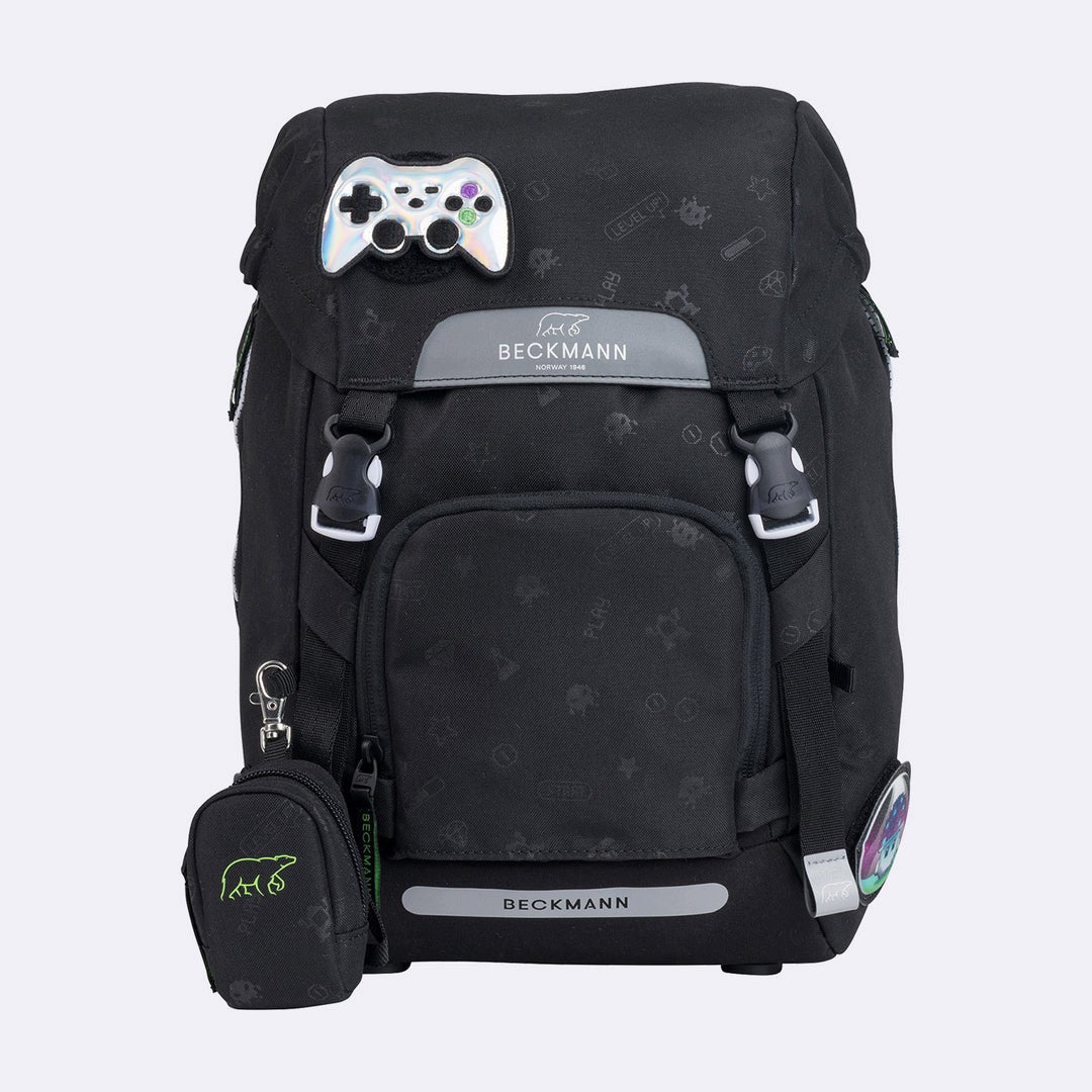 Backpack, Ergonomic School Backpack, Classic Pixel Color multicolor
