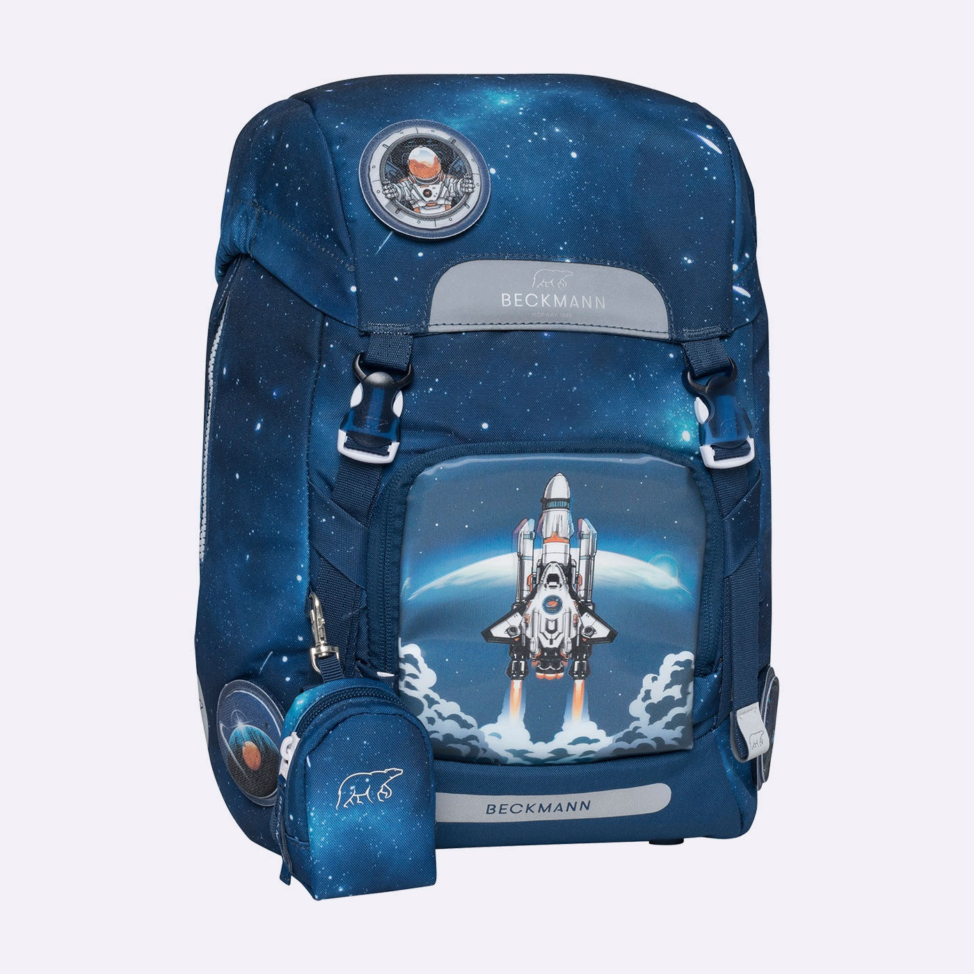 Backpack, Ergonomic School Backpack, Classic, Space Mission Color multicolor