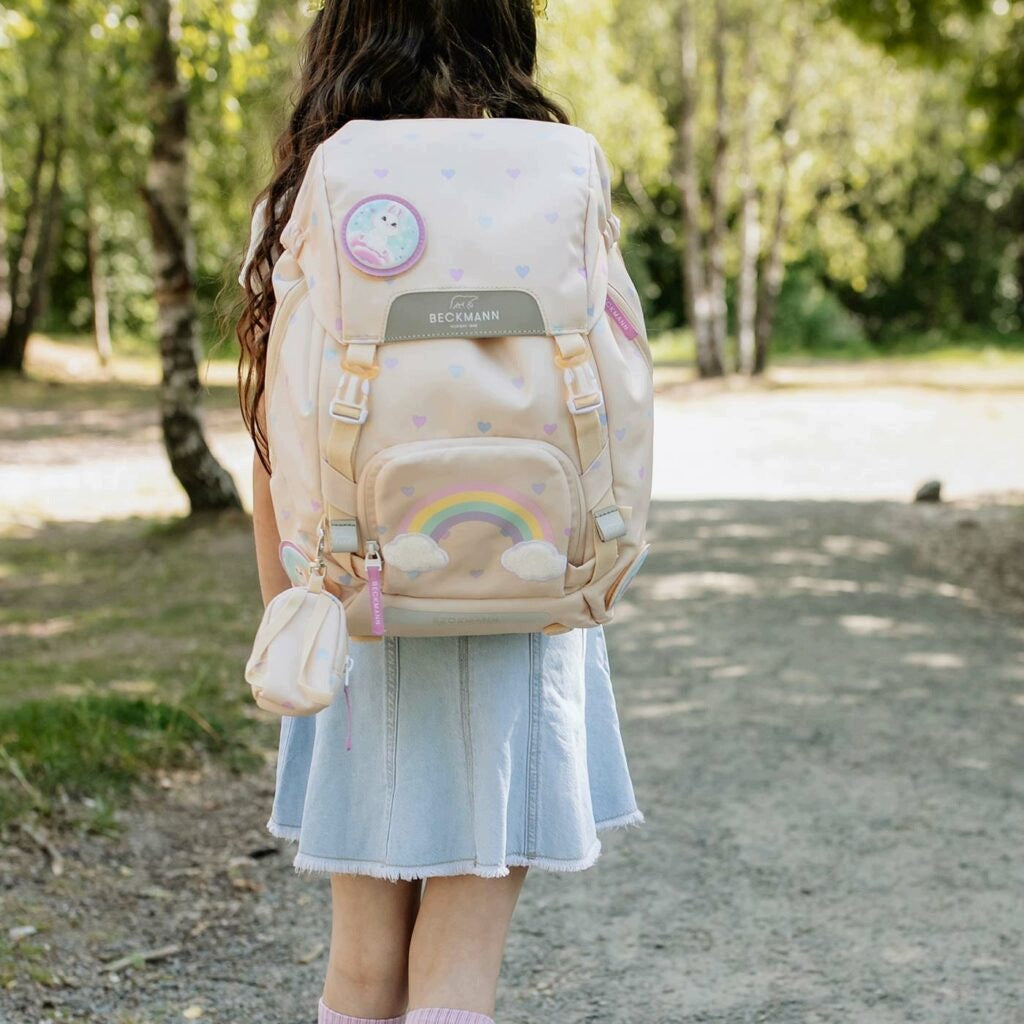 Backpack, Ergonomic School Backpack, Classic, Yellow Heart