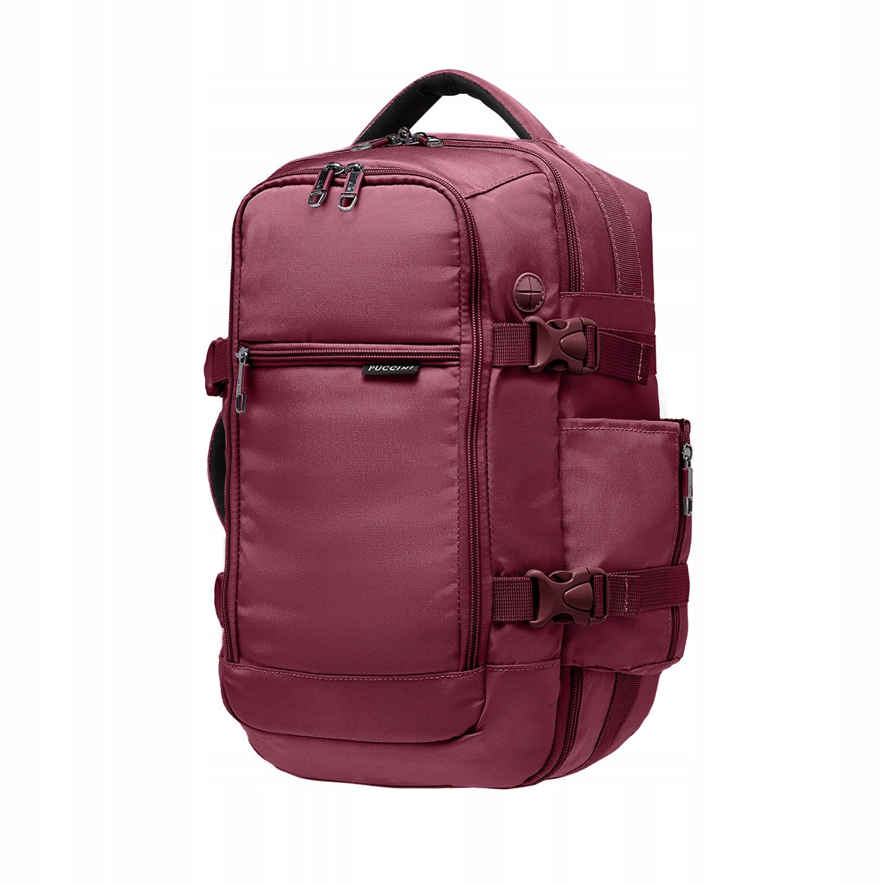 Backpack For Airplane PUCCINI Travel To RyanAir Burgundy Easy Pack PM90171-3B