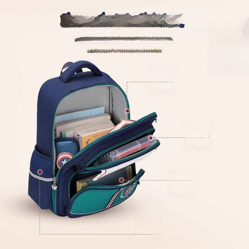 Backpack For Children Boy 1-3 Class Purple-Pink Light Relieving Brand no brand