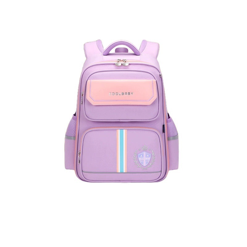 Backpack For Children Boy 1-3 Class Purple-Pink Light Relieving