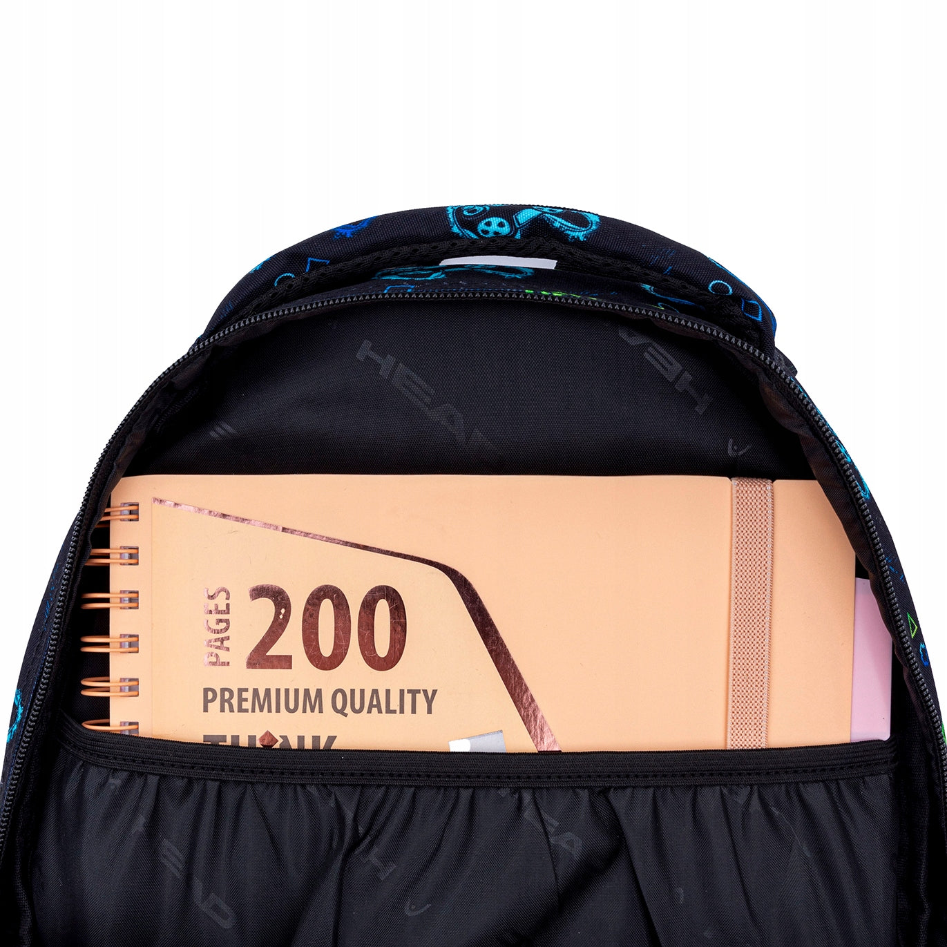 Backpack HEAD GO PLAYING NEON, AB300 for boy class 4 8 Manufacturer code 502025042