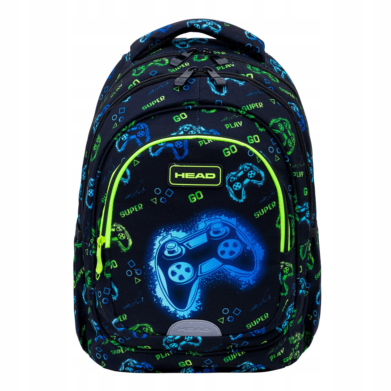 Backpack HEAD GO PLAYING NEON, AB300 for boy class 4 8