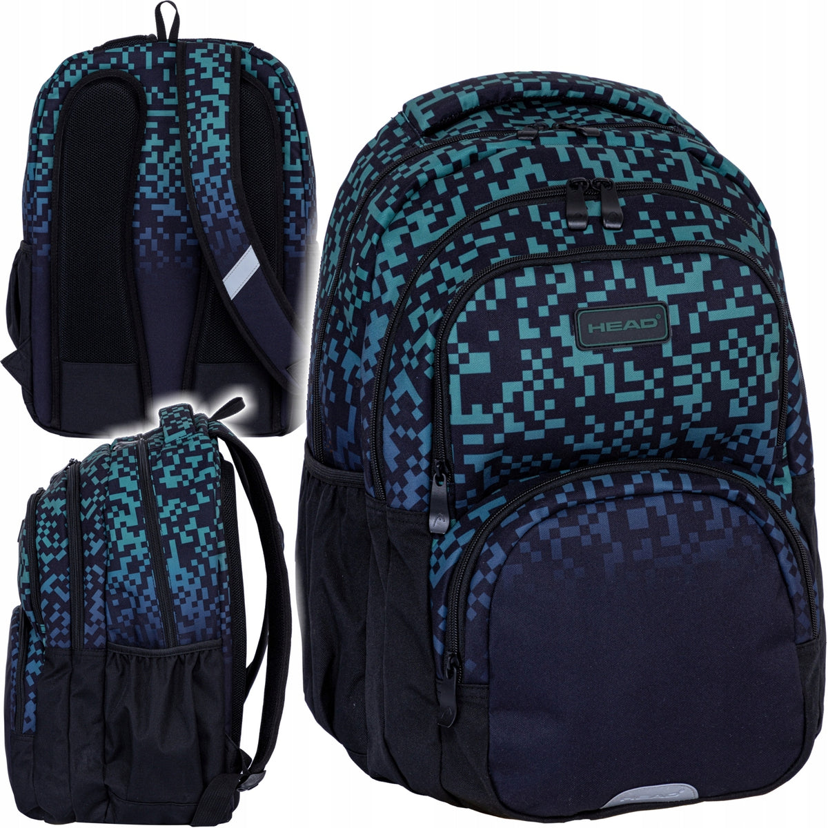 Backpack HEAD GREEN BRICKS youth, 2-chamber, 2 front pockets