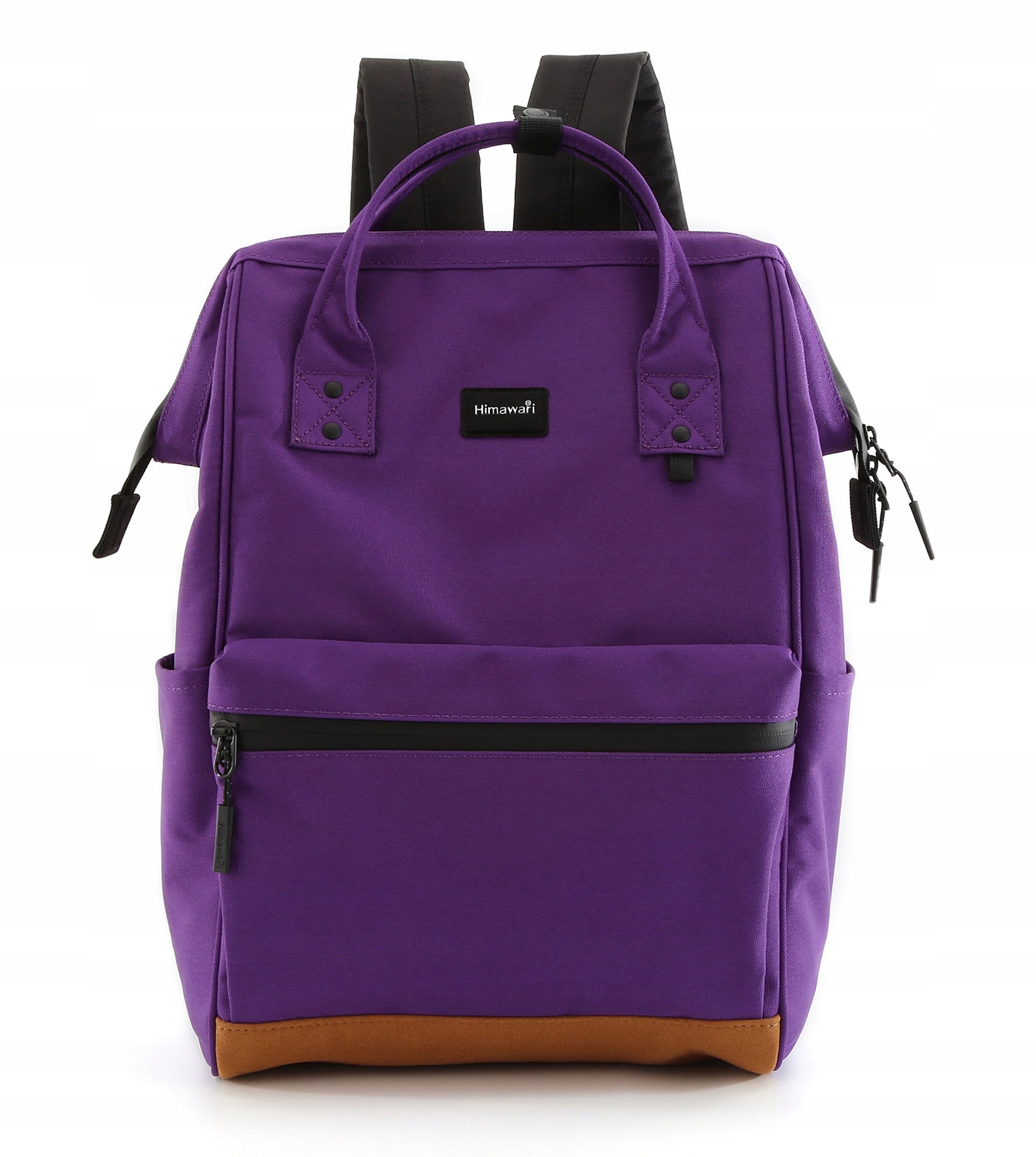 Backpack HIMAWARI school women's urban A4 USB roomy purple 19L Brand Himawari