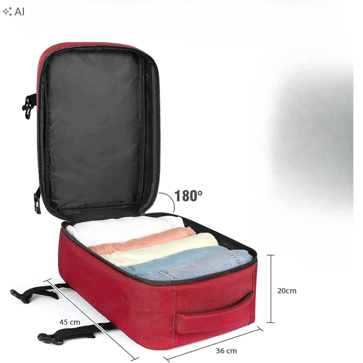 Backpack Handheld 45x36x20 Cabin Bag Hand Luggage For Airplane Packaging status original