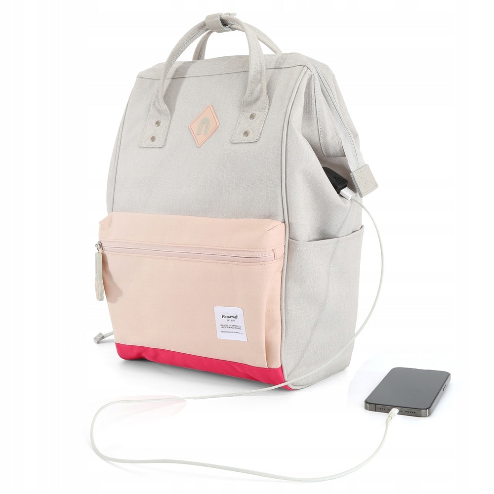 Backpack Himawari 9004 for laptop 14,1 with USB 07 city black EAN (GTIN) 6972821264029