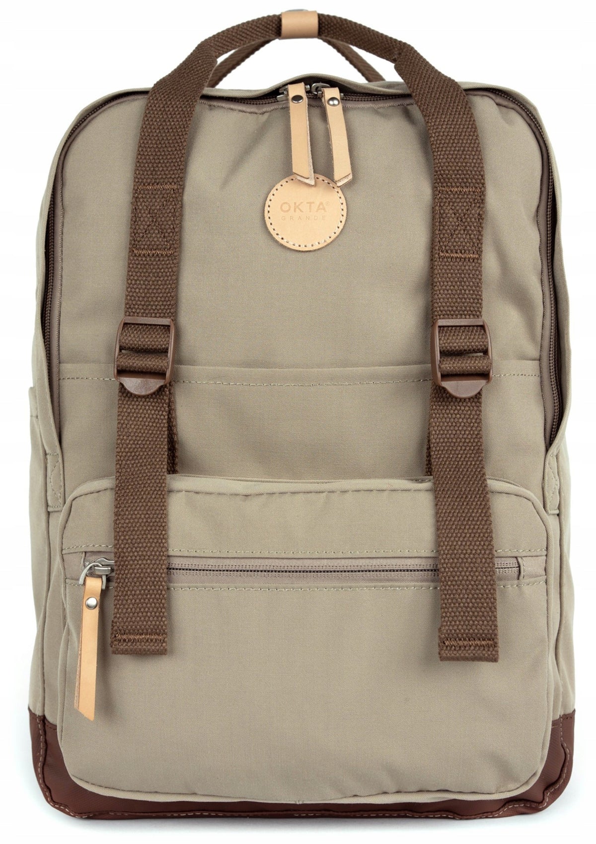 Backpack Himawari Study M, brown, dark beige Himawari