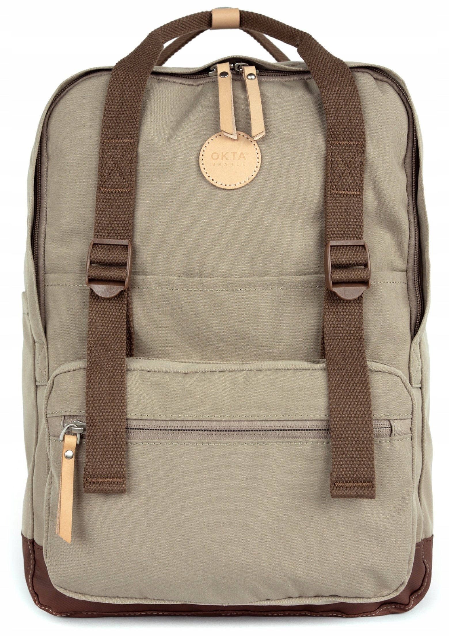 Backpack Himawari Study M, brown, dark beige Himawari