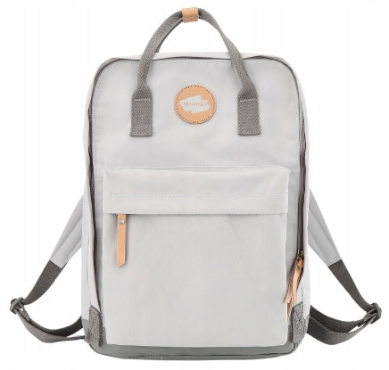 Backpack Himawari grey casual practical for laptop for school