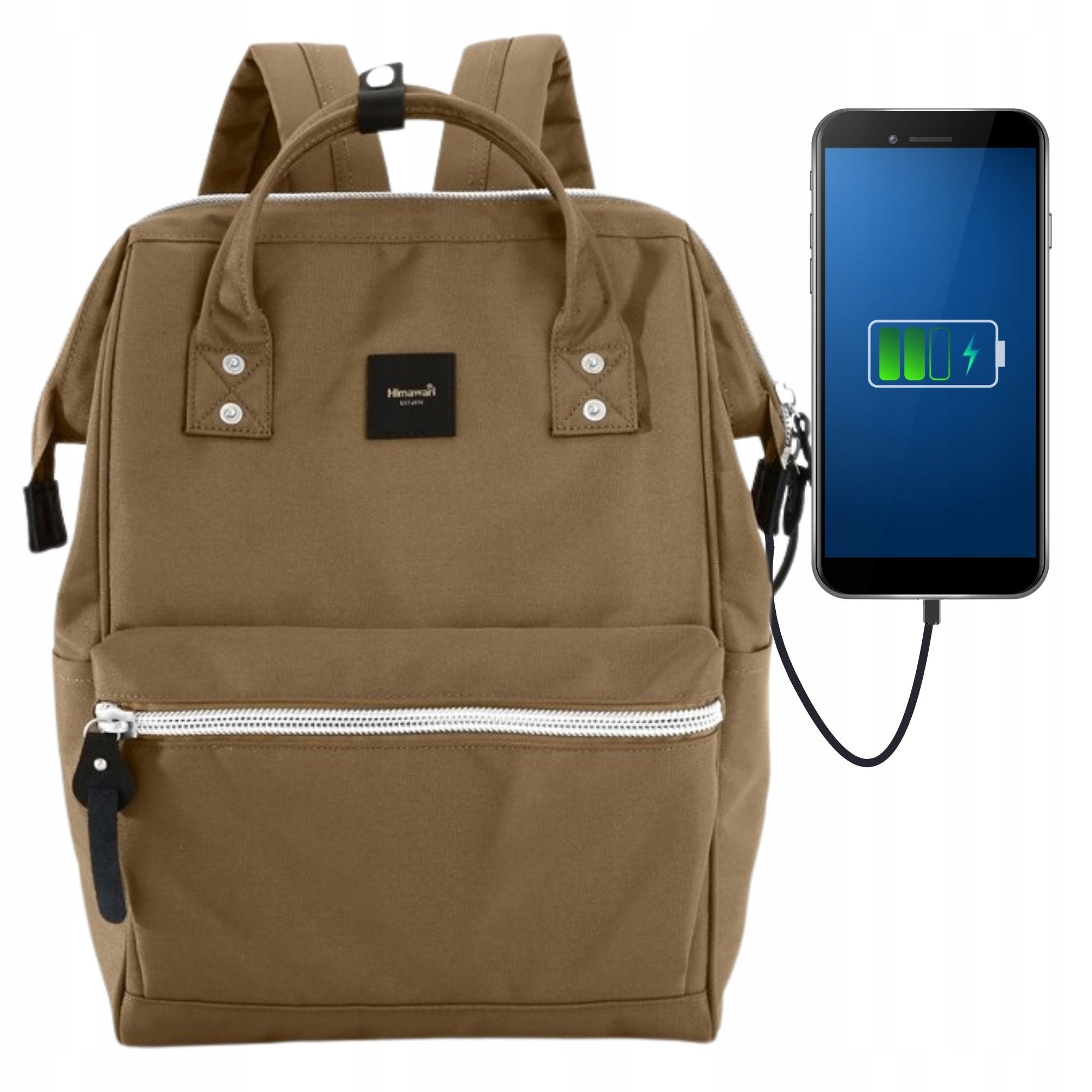 Backpack Himawari roomy urban women's laptop with USB multifunctional