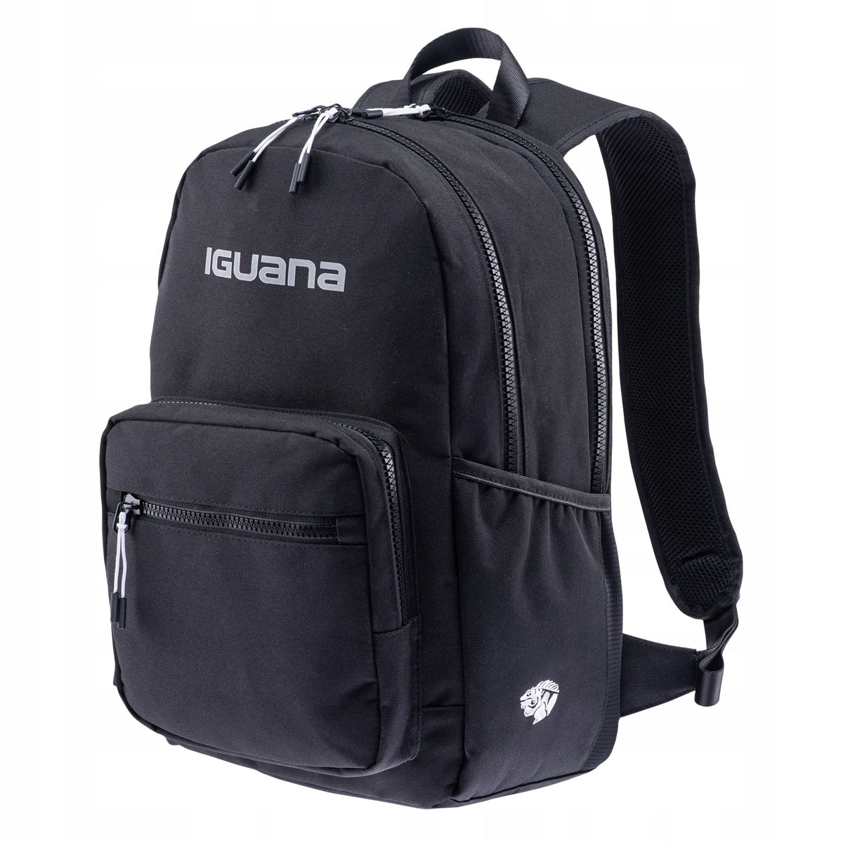 Backpack IGUANA KRINIS Black Spacious Main Compartment Laptop Pocket Brand Iguana