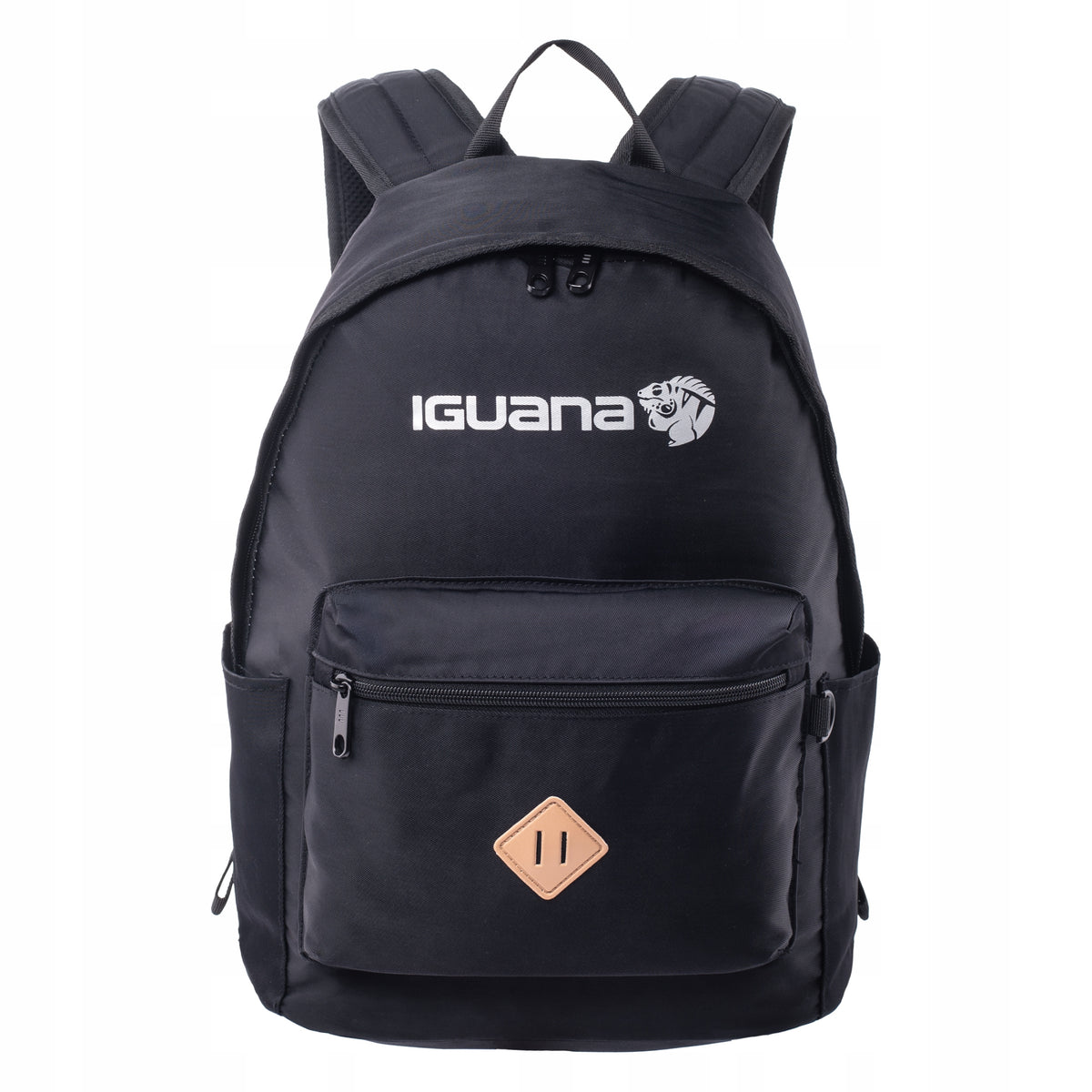 Backpack IGUANA MUZU Black Spacious Laptop Pocket Adjustable Harness