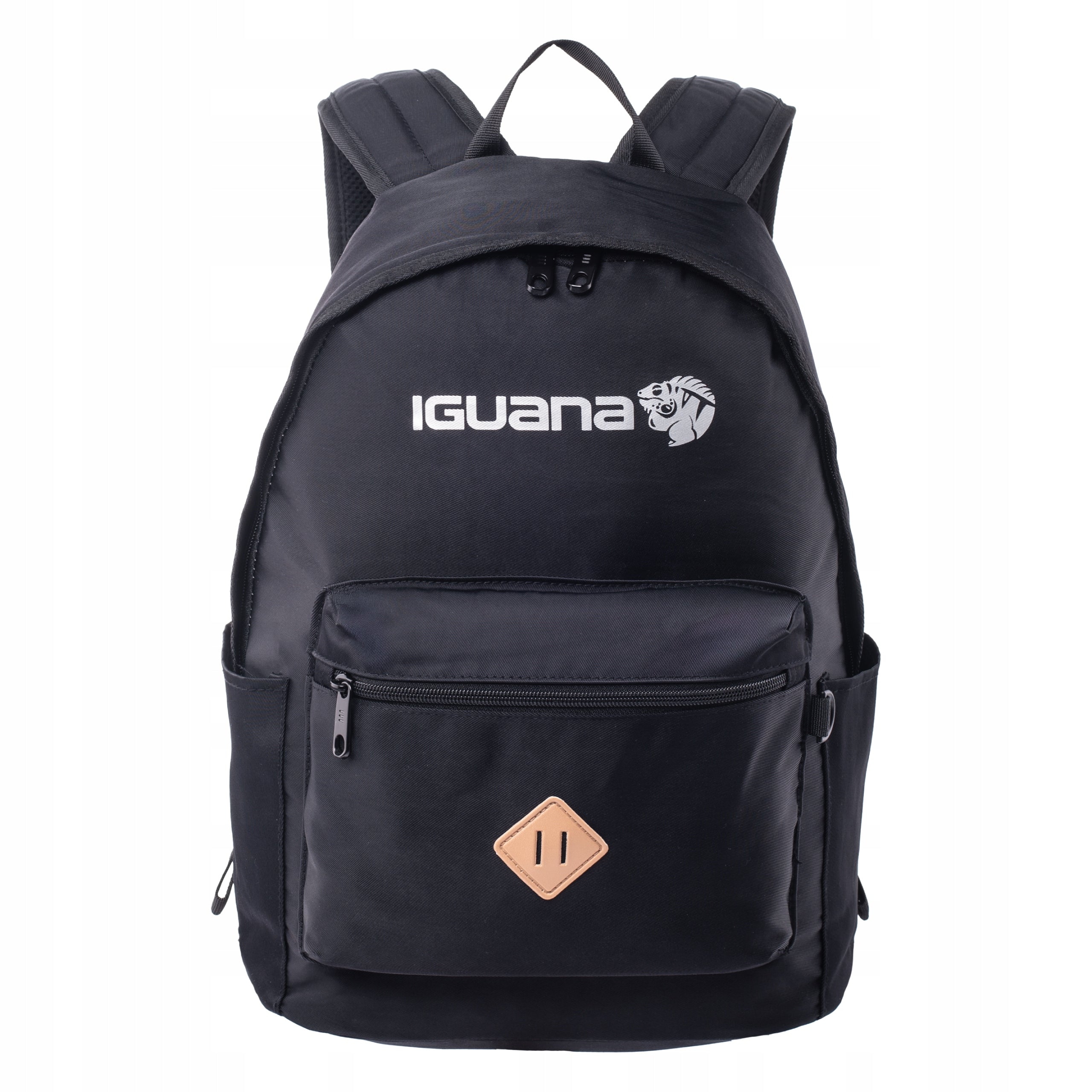 Backpack IGUANA MUZU Black Spacious Laptop Pocket Adjustable Harness