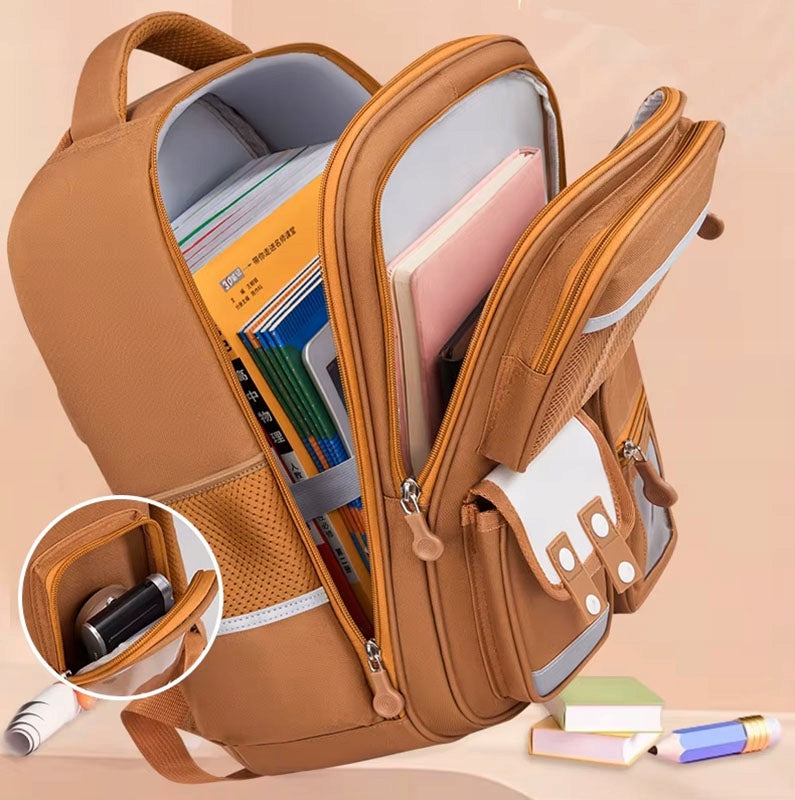 Backpack KAPIBARA children's school satchel for girls to school A4 Brand Jelly Pens