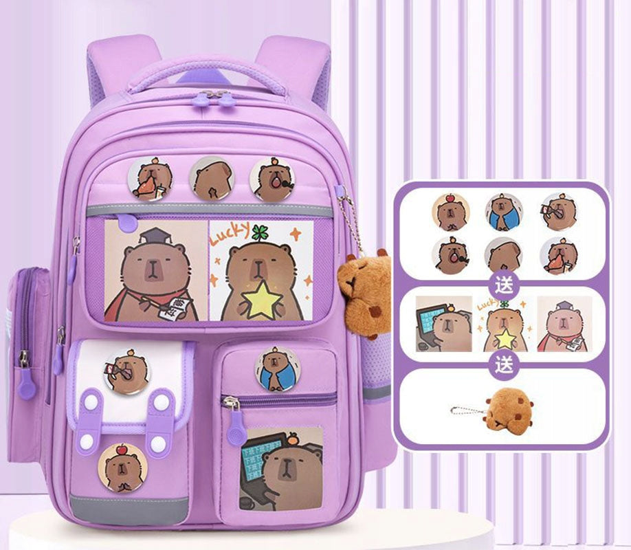Backpack KAPIBARA children's school satchel for girls to school A4 Manufacturer code P0873